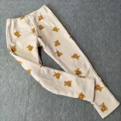 くま柄☆裏起毛パンツ 120cm