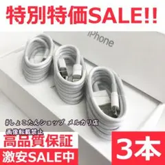 ipad ライトニング ケーブル 純正 対応 充電機 3本