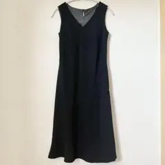 コムサイズム COMME CA ISM　ワンピース　ワンピ　ノースリーブ　黒　M