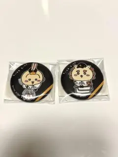 ちいかわ ホークス 缶バッジ うさぎ シーサーセット