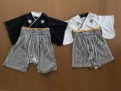 お食い初め　ロンパース　双子　男の子