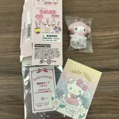 サンリオ　ちびっとも　マイメロディ　スイーツ　マスコット　感謝状カード