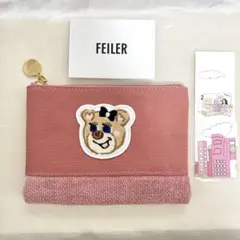 FEILER オールドテディガール　ピンク　ポーチ