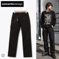 semanticdesign カーゴパンツ ブラック