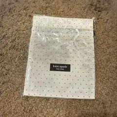 【新品 未使用】kate spade ドット柄巾着　ノベルティーのサムネイル
