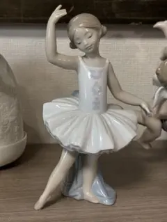未使用級】リヤドロ 初めての舞台 6763 置物 フラワー 花 バレエ