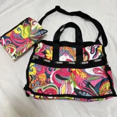 LeSportsac レスポートサック ボストンバッグ 折りたたみ 2way