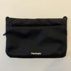 【美品】topologie/トポロジー|サコッシュ|ブラ ック|メンズ