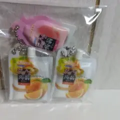 ぷるんと蒟蒻ゼリー 白桃 オレンジ ミニチュアチャーム