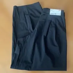 ウルトラストレッチアクティブワイドパンツ S ブラック　丈短め　タグ付き