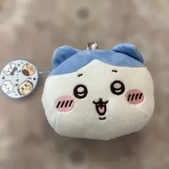 【未使用品】ちいかわ　ハチワレ リール付きフェイスパスケース　カラビナ付き