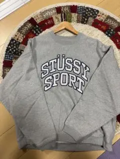【M最安値】stussy sport ステューシースポーツ　スウェット ☆関税込☆STUSSY☆SPORT RELAXED OVERSIZED CREW☆PINE