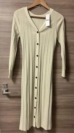 GU リブニットワンピース S 51 GREEN 新品