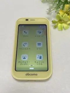 ドコモ キッズケータイ SH-03M イエロー⭐️ 初期化済み