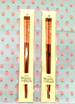 新品✨未開封‼️　　Winnie the Pooh　wood箸２膳セット