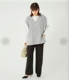 【最終値下げ】green label relaxing Vネック ニット ベスト