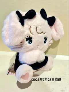 mikko BLACK RIBBON BIGぬいぐるみ キャミー　黒リボンうさぎ