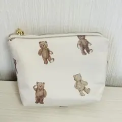 ベアポーチ　ジェラートピケ