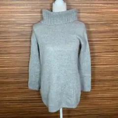 ユニクロ UNIQLO ニット ワンピース Mサイズ 灰色 グレー 長袖