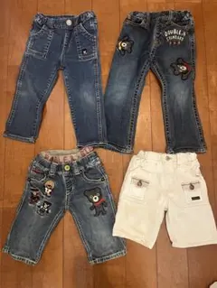 ミキハウス　デニムパンツ4点セット
