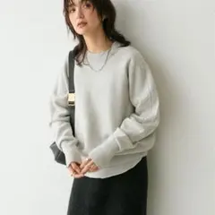 リヴドロワ スウェットライクニット グレー チクチクしない 手洗い可