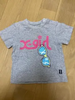 X-girl 半袖Tシャツ グレー　90㎝　日本製のサムネイル