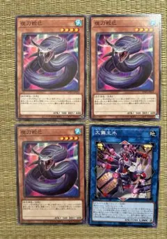 遊戯王　夜刀蛇巳　大儺主水　セット