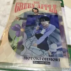 ミセス 一番くじ F賞 クリアファイル＆ステッカー　大森