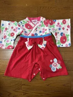 ベビー袴ロンパース 70cm 女の子用