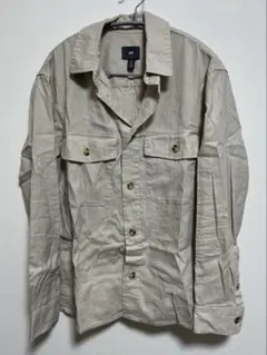 H&M 長袖シャツ ベージュ US Sサイズ