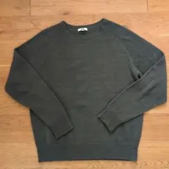 UNIQLO U 3Dクルーネックセーター グレー L