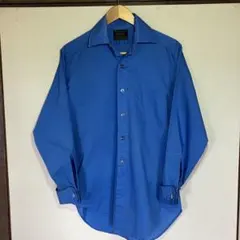 Sears 長袖シャツ フレンチカフス ロイヤルブルー 70s ヴィンテージ