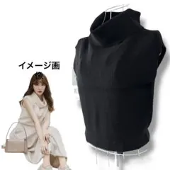 Her lip to 新品Drape Neck Sleeveless Knitのサムネイル