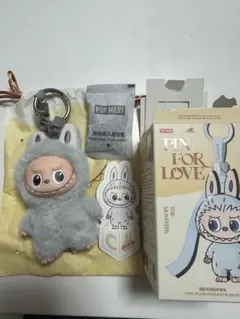 LABUBU PIN FOR LOVE(A-M)イニシャルラブブ 【C】