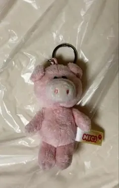 NICI ぬいぐるみキーホルダー ピンクのブタ