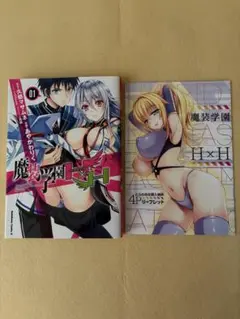 魔装学園H×H 1巻　とらのあな購入特典4Pリーフレット付き　初版