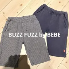BUZZ FUZZ by BEBE ハーフパンツ　セット　チェック柄、紺ネイビー