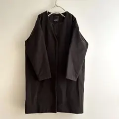 美品♡MUSUBORE ノーカラー ロングコート - メルカリ