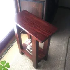 ウォールナット⏩️ 花台 フラワースタンド ミニテーブル スツール