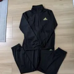 adidas キッズ ジャージ 上下セット ブラック 150