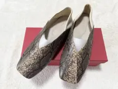 オリエンタルトラフィック　跳べるパンプス　バブーシュ　パイソン柄　24.5cmのサムネイル