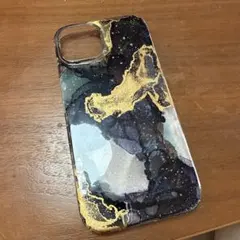 iPhone15 無印　インクアートニュアンススマホケース