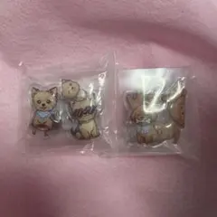 はま寿司　わんちゃん立体シール　ヨークシャーテリア トイプードル セットのサムネイル