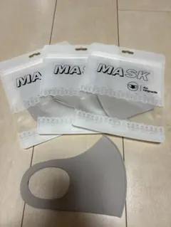 洗える立体マスク グレー 3枚セットのサムネイル