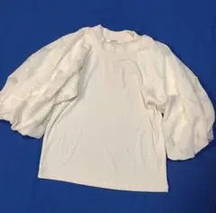 mily biletパフスリーブ ホワイト Tシャツ