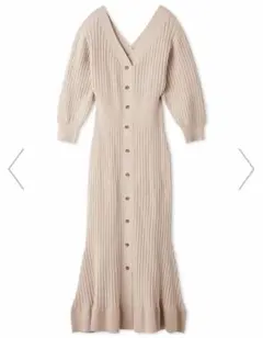 フロントボタンニットワンピース snidel