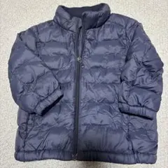 ネイビー キルティング アウター