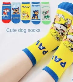 『新品』パウ・パトロール キッズ靴下 ５足セット 3-8歳 15-20㎝