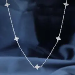 ete エテ SILVER スターロングネックレス 0.02カラット - メルカリ