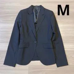 【美品】コムサイズム ウール100% テーラードジャケット M 通勤 就活 春夏